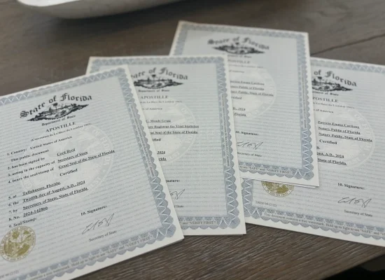 Apostille mobile notary services.