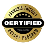 cannabis-friendly notary certification