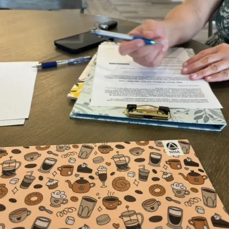 lady signing document